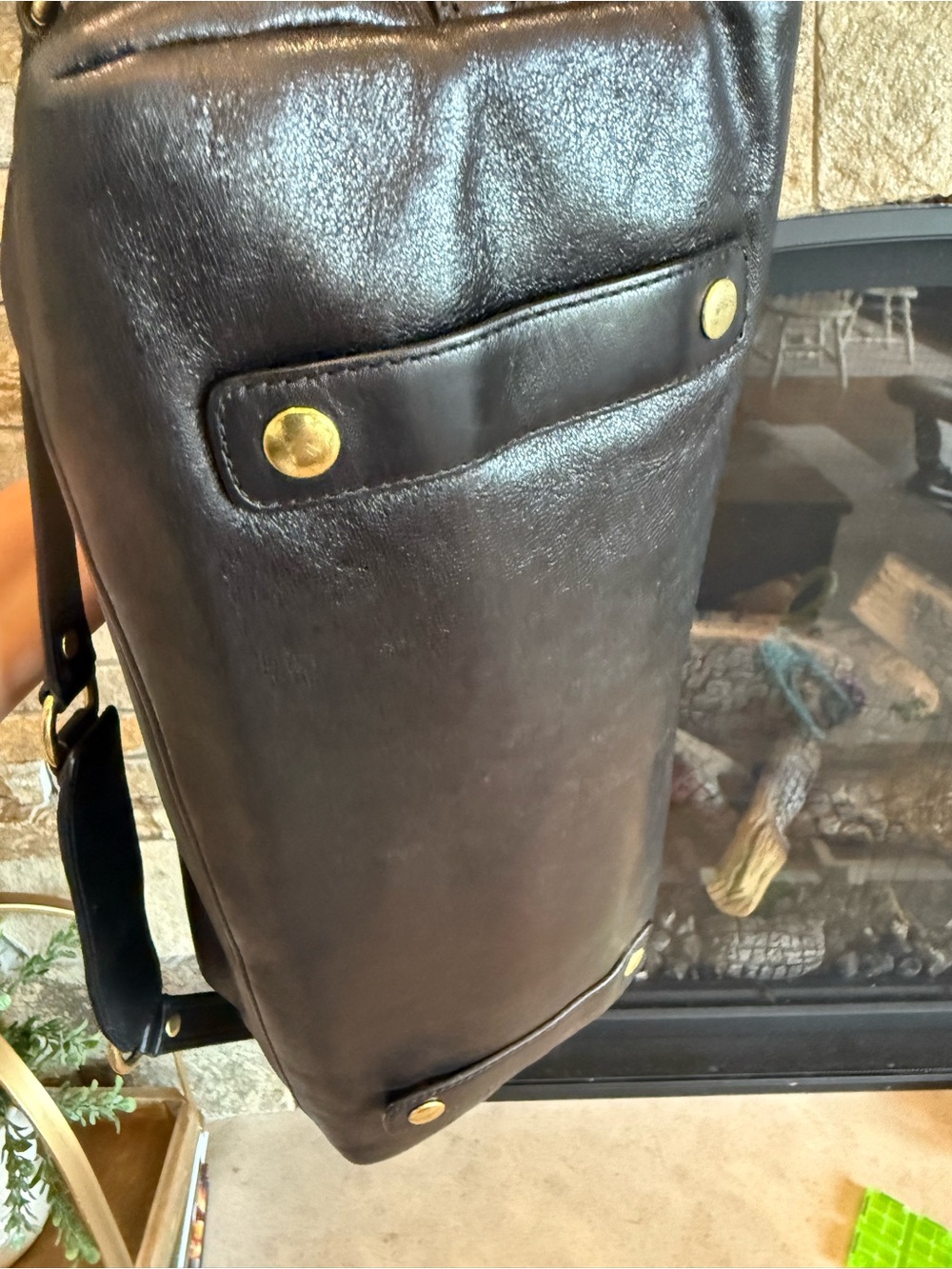 Authentic Coach Madison Black Leather Large Sabrina - Picture 4 of 7